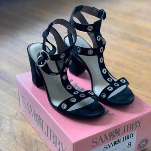 Black Suede Strappy Sandals